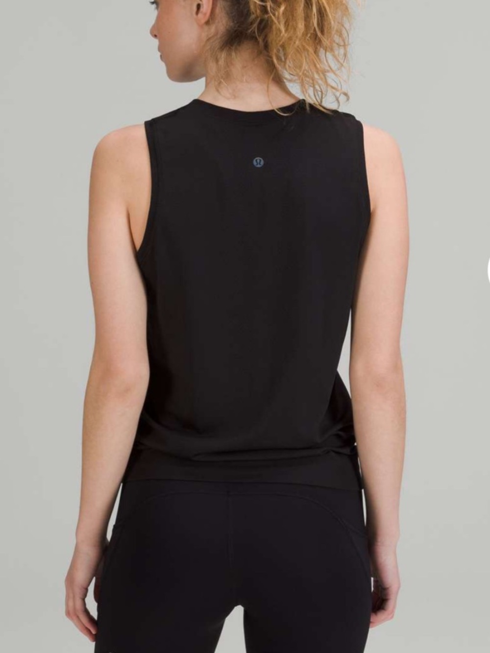 $58 Lululemon Swiftly Relaxed Muscle Tank Top Black